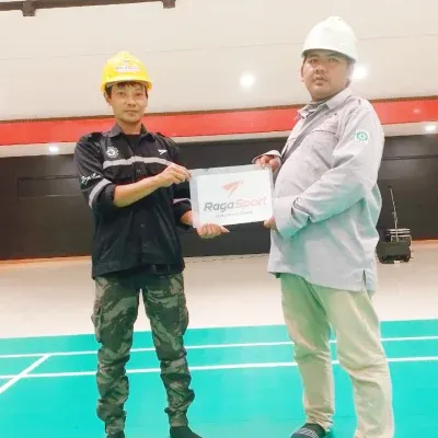 Proyek lapangan olahraga di Mojokerto
