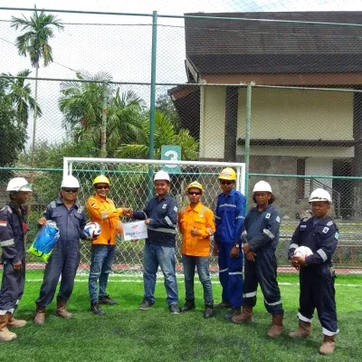 Proyek lapangan olahraga di Balikpapan